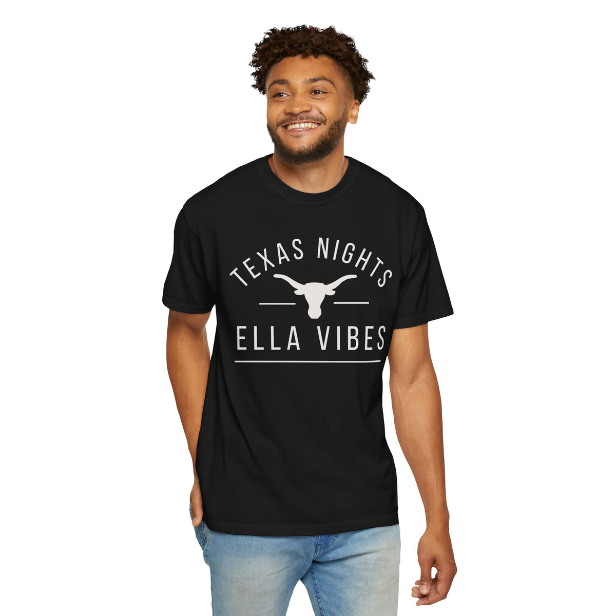 Texas Nights Ella Vibes Shirt Country Music Longhorn Western Graphic Tee