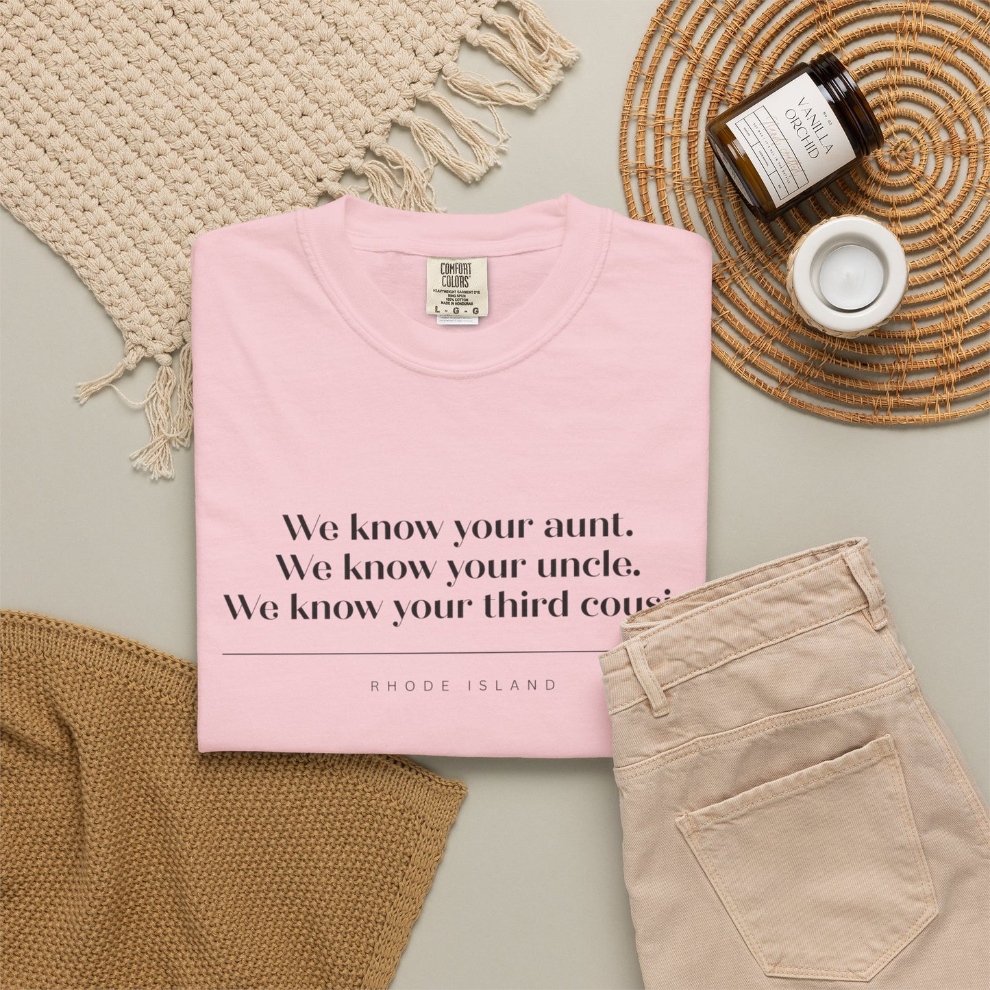 We Know Your Aunt Shirt, Rhode Island Tee, RHORI Inspired Shirt, Ocean State Gift, Everyone Knows Everyone Tee