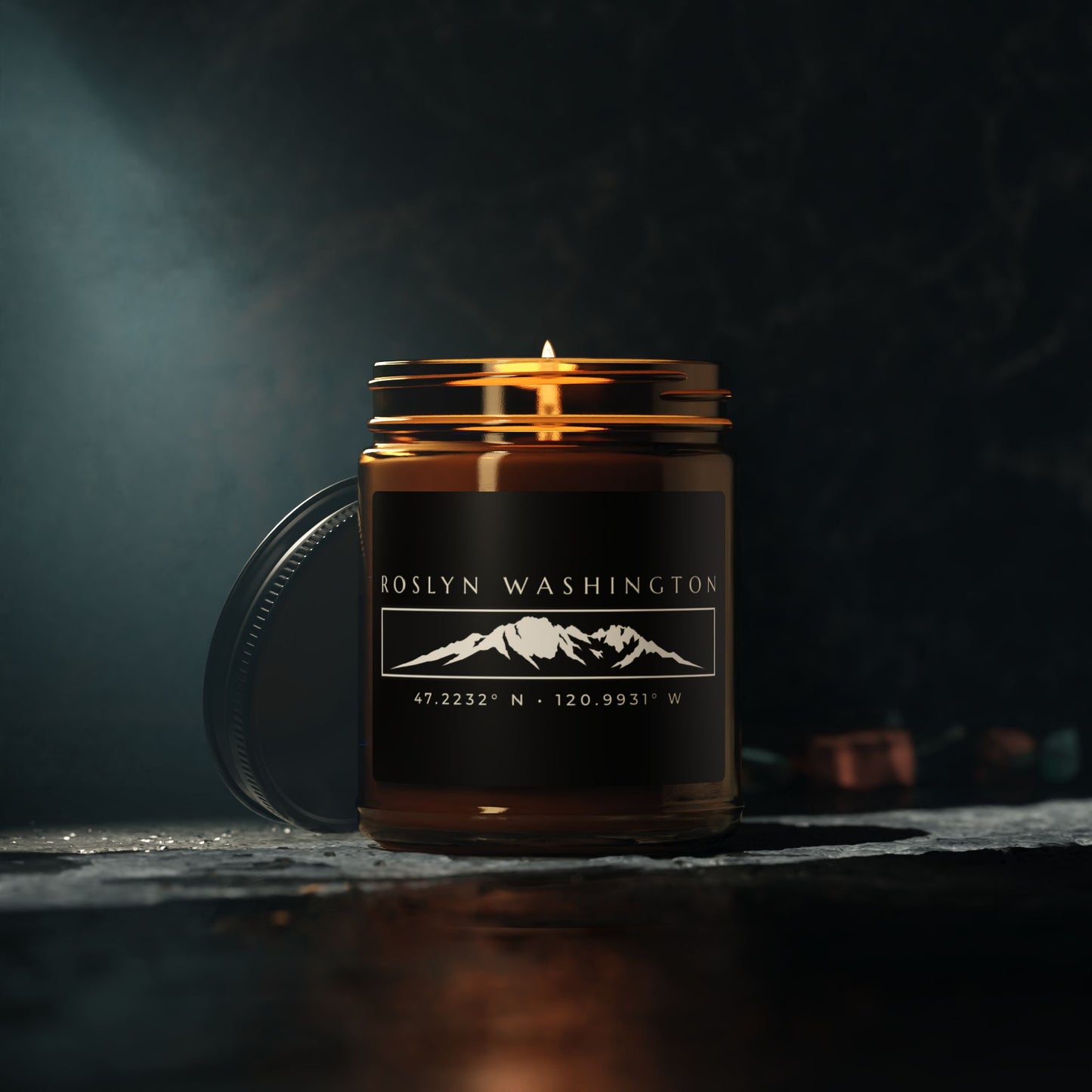 Roslyn Washington Candle | Roslyn WA | 509 Candle | Mount Stuart Candle | Washington State Gift | Soy Candle