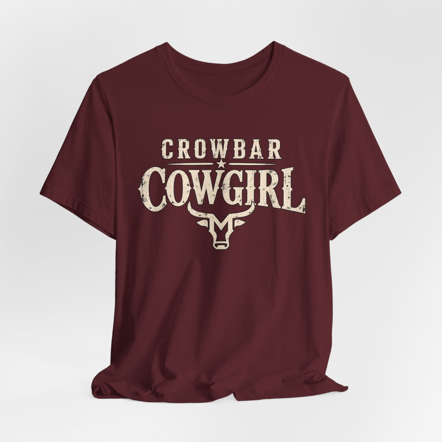 Crowbar Cowgirl Western Graphic Tee | Bella+Canvas 3001 | Reality TV
