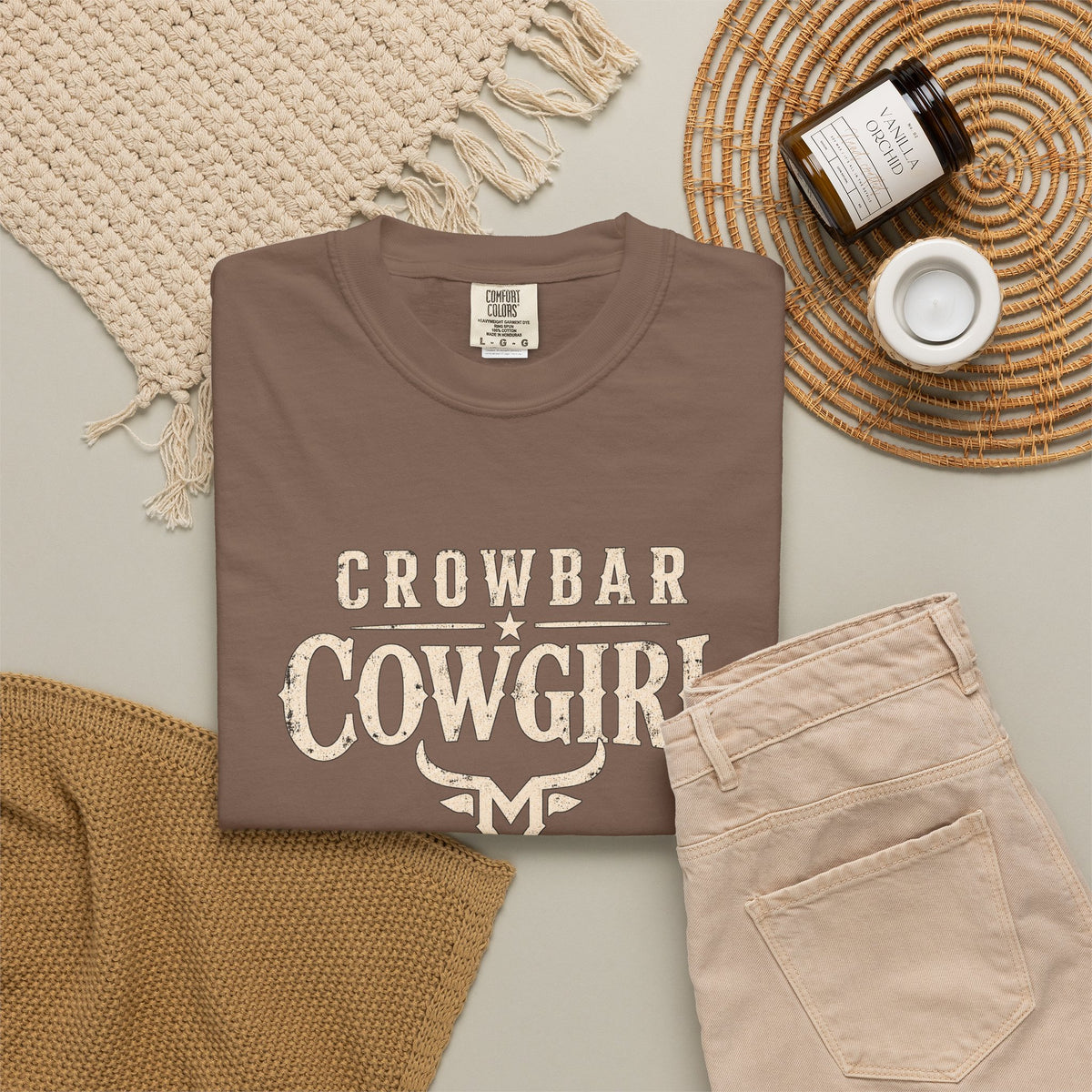 Crowbar Cowgirl T-shirt | Western Bull Skull Graphic | Missouri Bravo Show