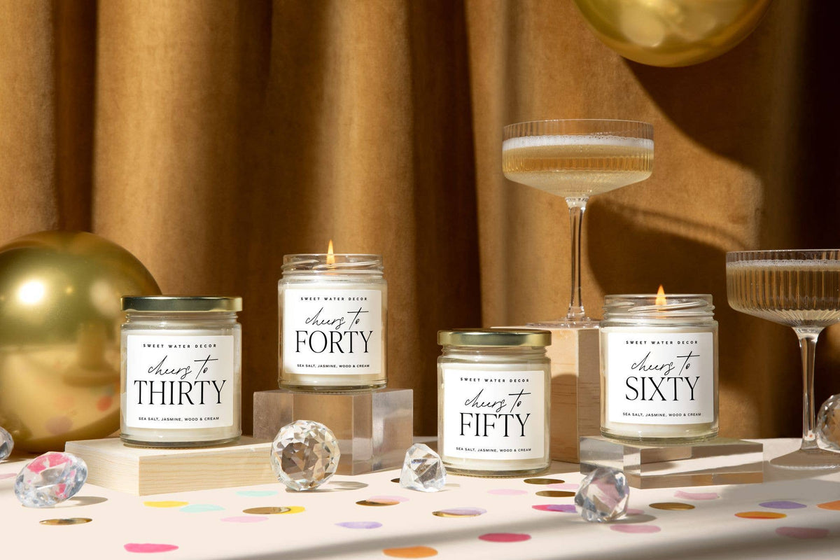 Cheers to Forty 9 oz Soy Candle