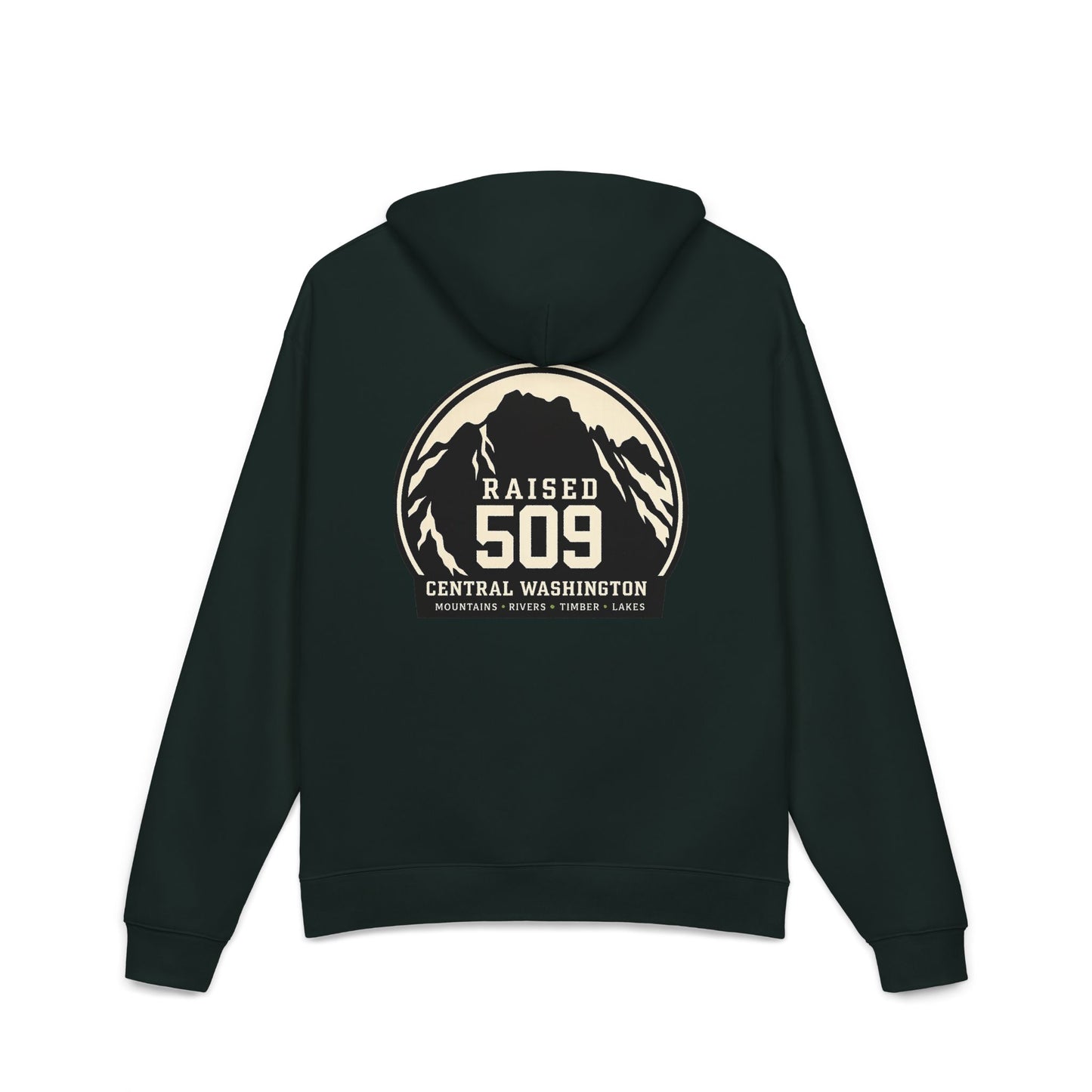 Raised 509 Central Washington Hoodie, Pacific Northwest Sweatshirt, Mountain Hoodie, WA Pride Hoodie, Unisex Outdoor Hoodie