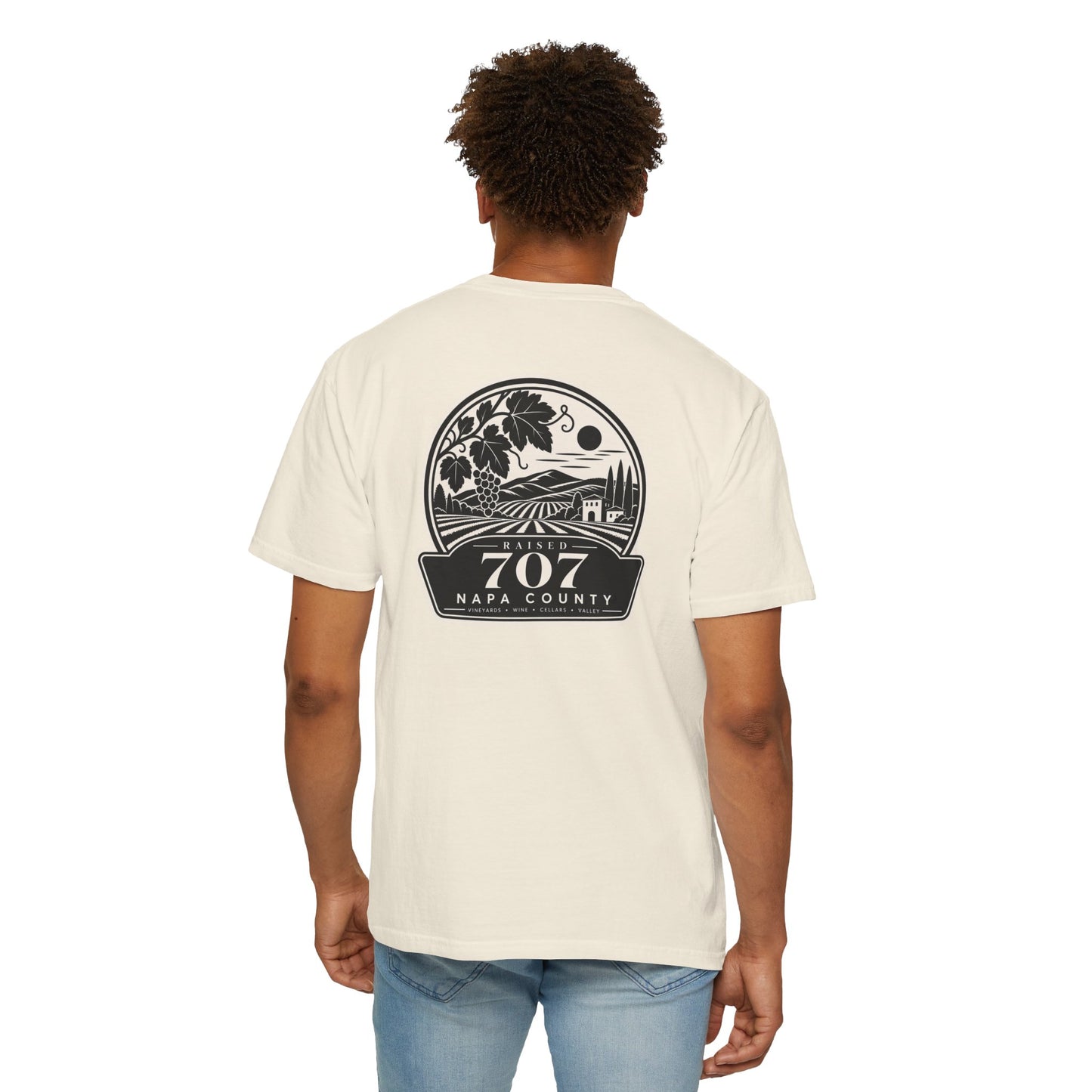 Raised in Napa County T Shirt | Napa Valley 707 Wine Country Tee | California Vineyard Shirt | Comfort Colors 1717