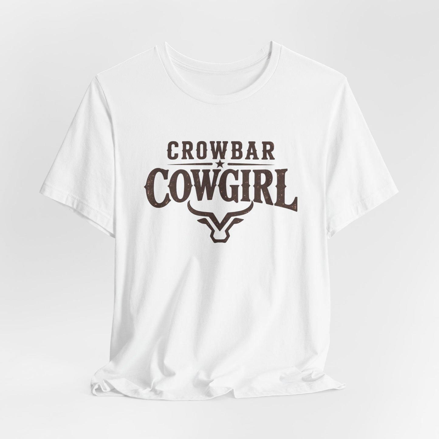 Crowbar Cowgirl Western Graphic Tee | Bella+Canvas 3001 | Rodeo Shirt