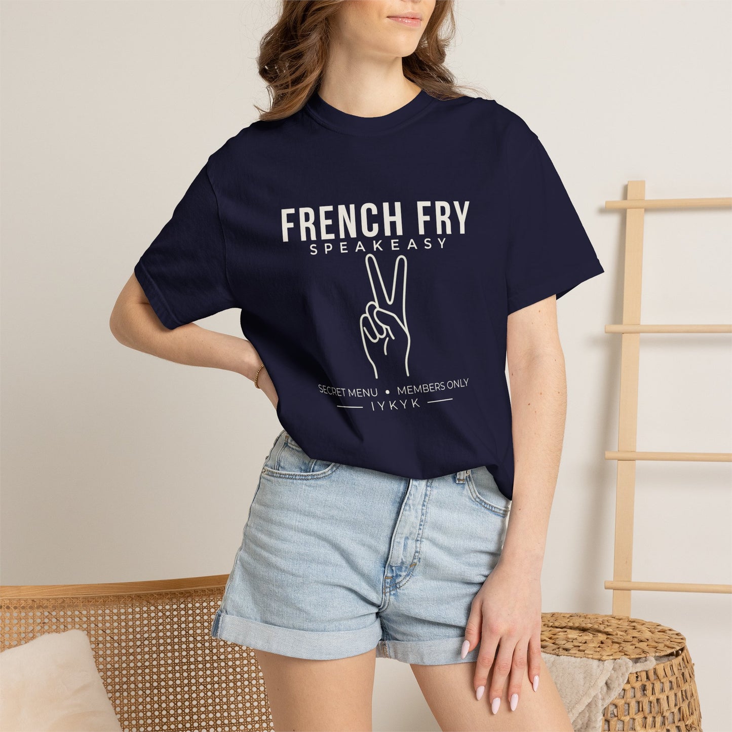 French Fry Speakeasy Shirt, Secret Menu Graphic Tee, IYKYK Shirt, Funny Viral Tee, Minimalist Comfort Colors Shirt