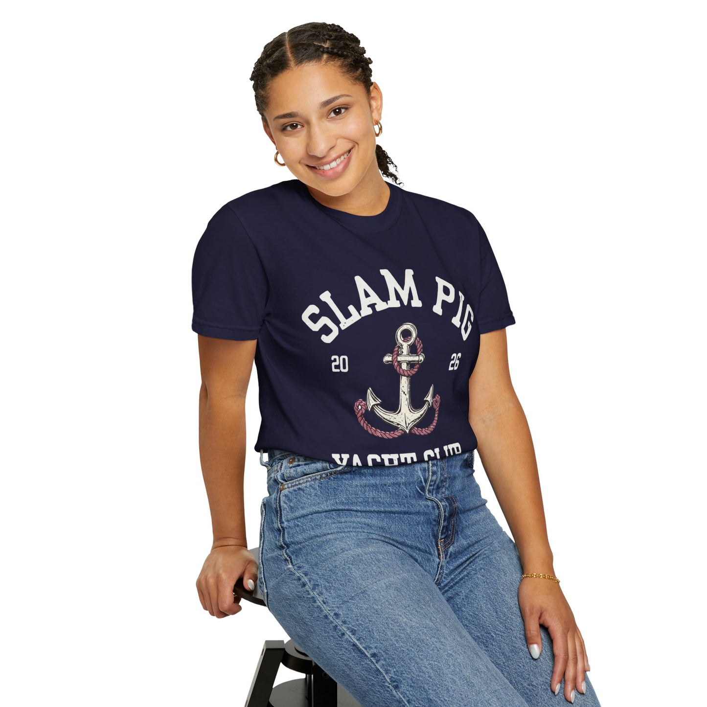 Slam Pig Yacht Club T-Shirt | Rhode Island Nautical Tee RHORI