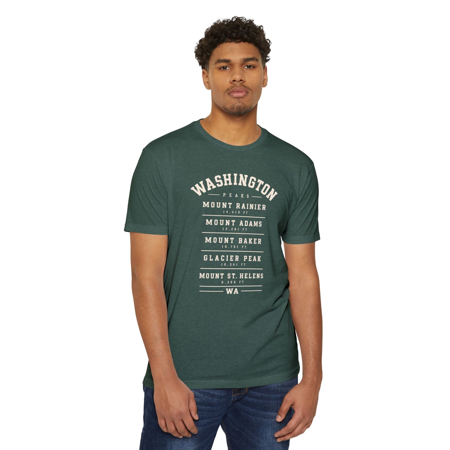 Washington Mountains T-Shirt — Vintage State Park Peaks Tee