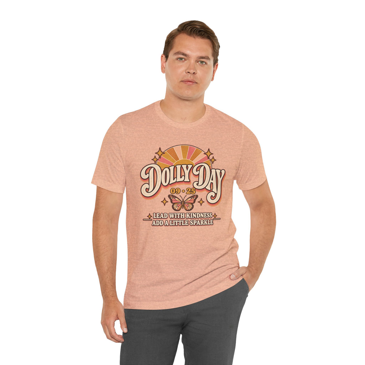 Dolly Day 09•25 Tee – Lead With Kindness, Add a Little Sparkle