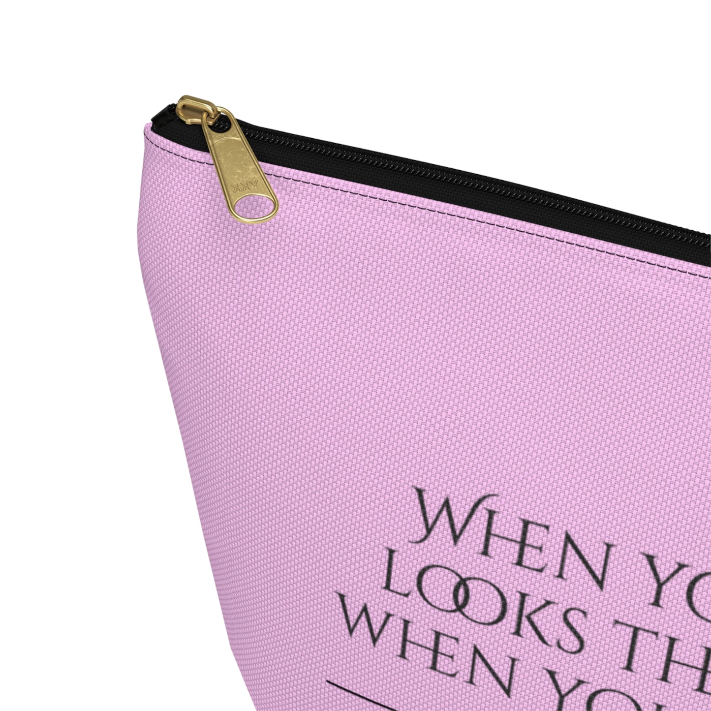 Rhode Island | When Your Makeup Looks The Best Cosmetic Accessory Pouch | Pink Makeup Bag | RHORI