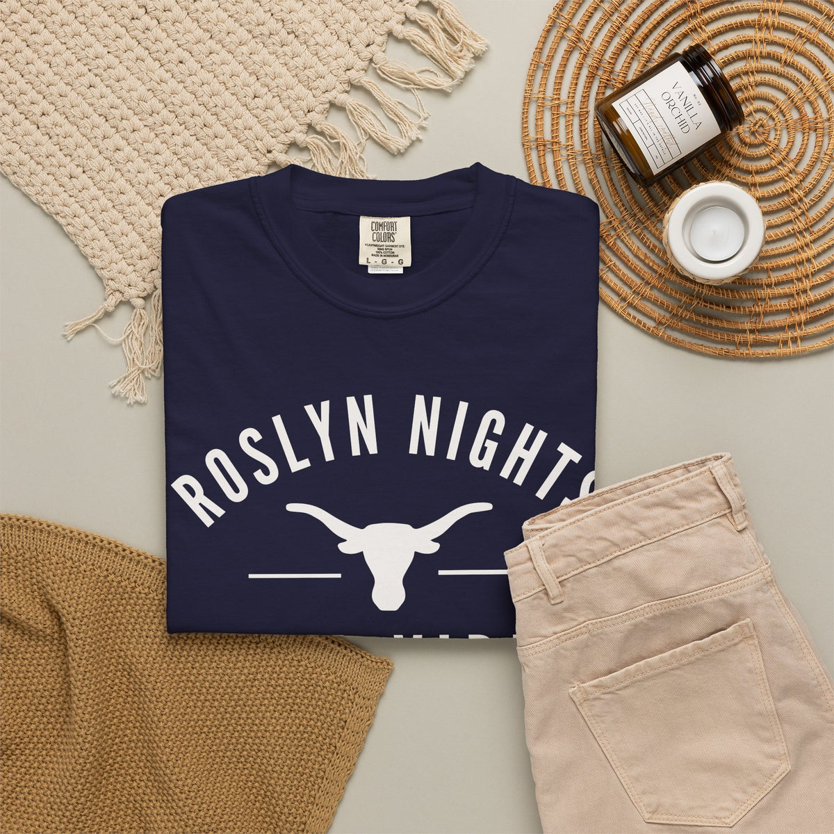 Roslyn Nights Ella Vibes T-Shirt | Unisex | Longhorn Skull Graphic | Rodeo Tee | Country Concerts