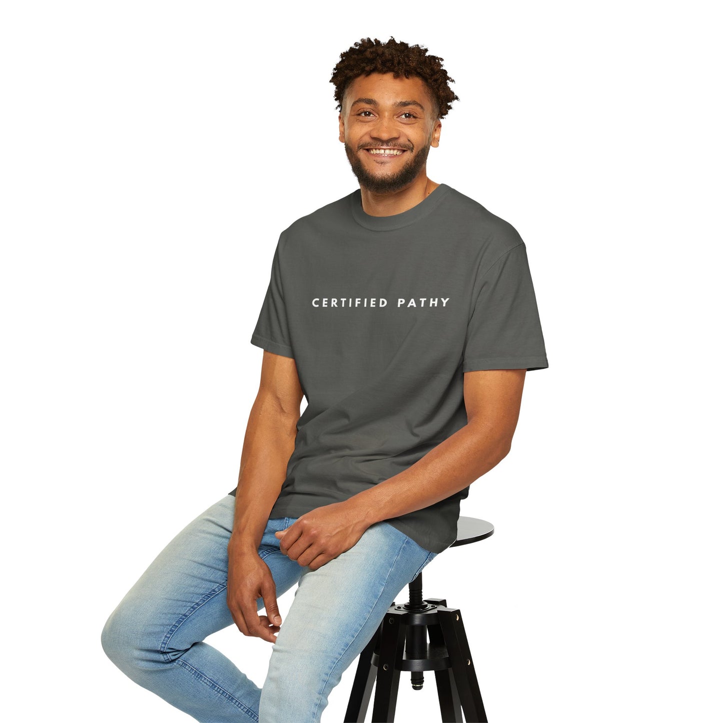 Certified Pathy T-Shirt | Minimal Text Tee, Graphic Statement Shirt