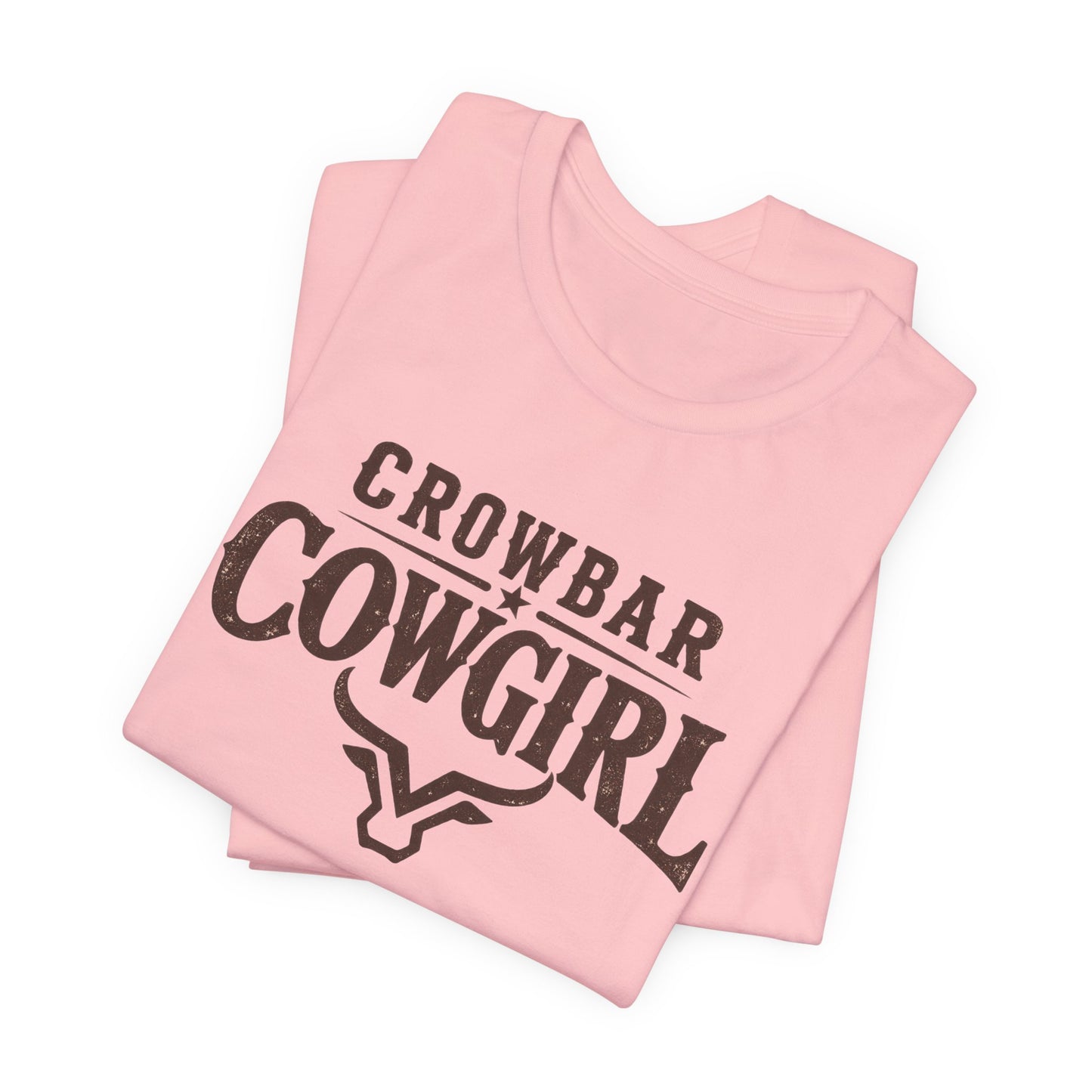 Crowbar Cowgirl Western Graphic Tee | Bella+Canvas 3001 | Rodeo Shirt