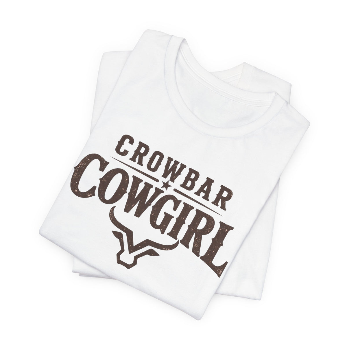 Crowbar Cowgirl Western Graphic Tee | Bella+Canvas 3001 | Rodeo Shirt
