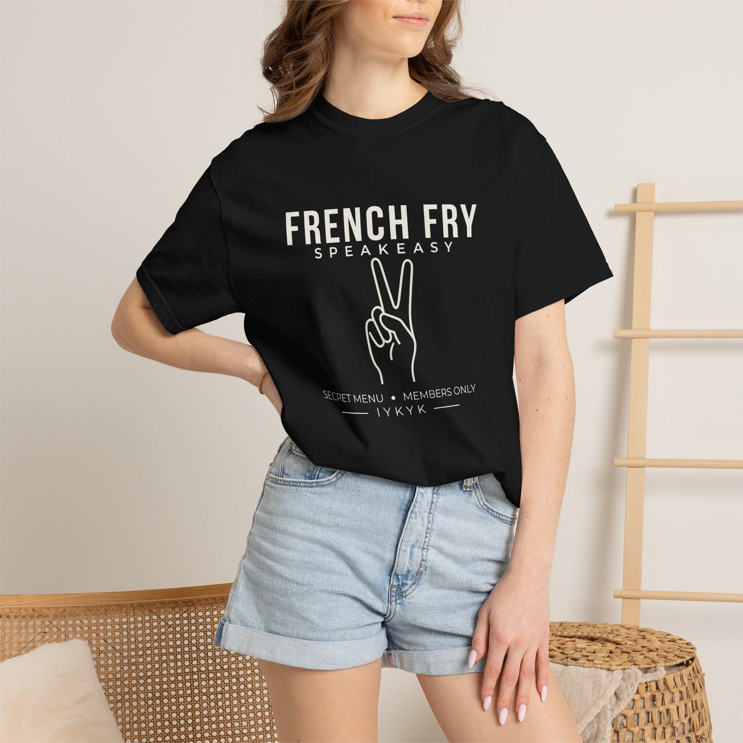 French Fry Speakeasy Shirt, Secret Menu Graphic Tee, IYKYK Shirt, Funny Viral Tee, Minimalist Comfort Colors Shirt
