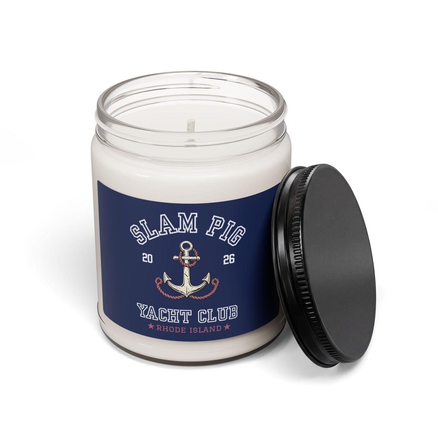 Slam Pig Yacht Club Candle, Rhode Island Coastal Candle, Nautical Home Decor, Beach House Candle, Boat Lover Gift, Summer Decor, RHORI