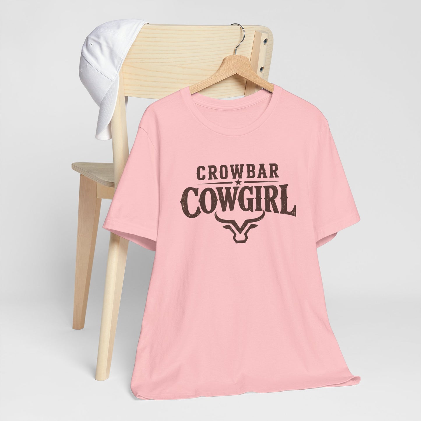 Crowbar Cowgirl Western Graphic Tee | Bella+Canvas 3001 | Rodeo Shirt