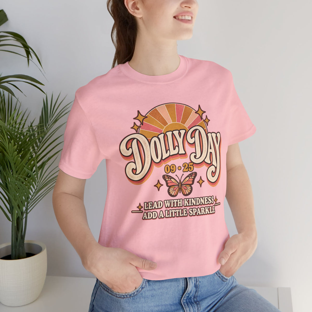 Dolly Day 09•25 Tee – Lead With Kindness, Add a Little Sparkle