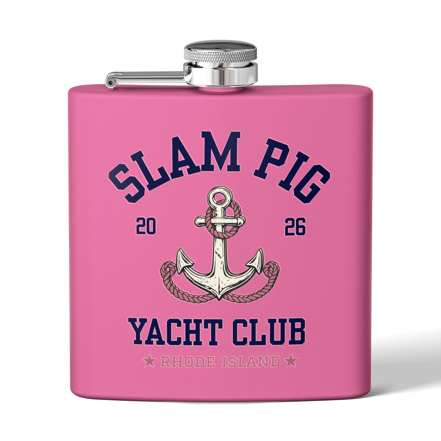 Slam Pig Yacht Club Flask, Bachelor Party Flask, Bachelorette Gift, Groomsmen Flask, Boat Party Flask, RHORI Inspired, Girls Trip