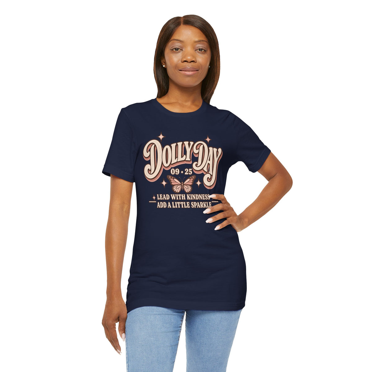 Dolly Day 9•25 Tee | Lead With Kindness & Add a Little Sparkle
