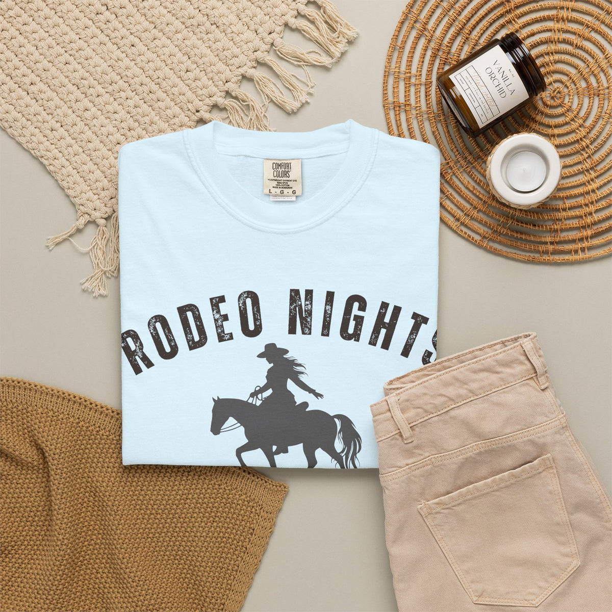 Rodeo Nights Ella Vibes Tee, Country Concert Shirt, Western Cowgirl Tee, Rodeo Graphic Shirt, Horse Lover Gift