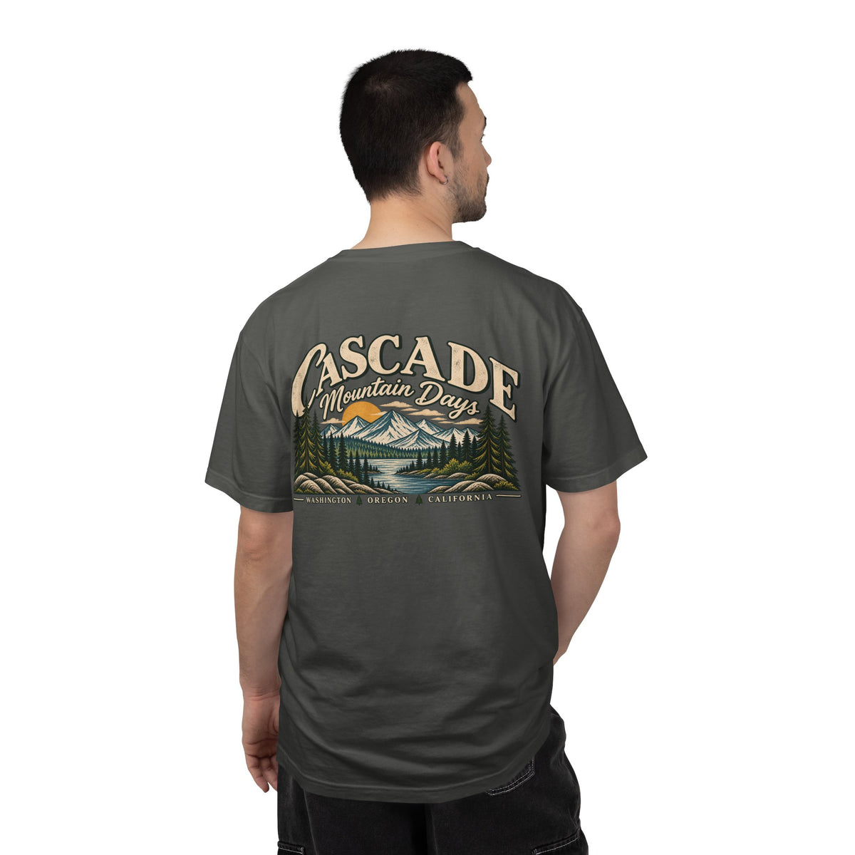 Cascade Mountain Days Tee | Vintage Mountain Graphic T-Shirt