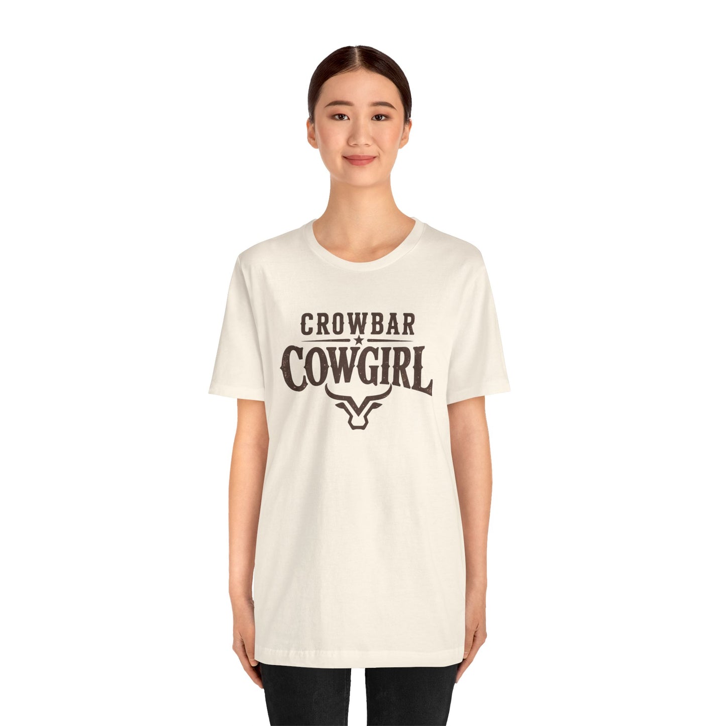 Crowbar Cowgirl Western Graphic Tee | Bella+Canvas 3001 | Rodeo Shirt