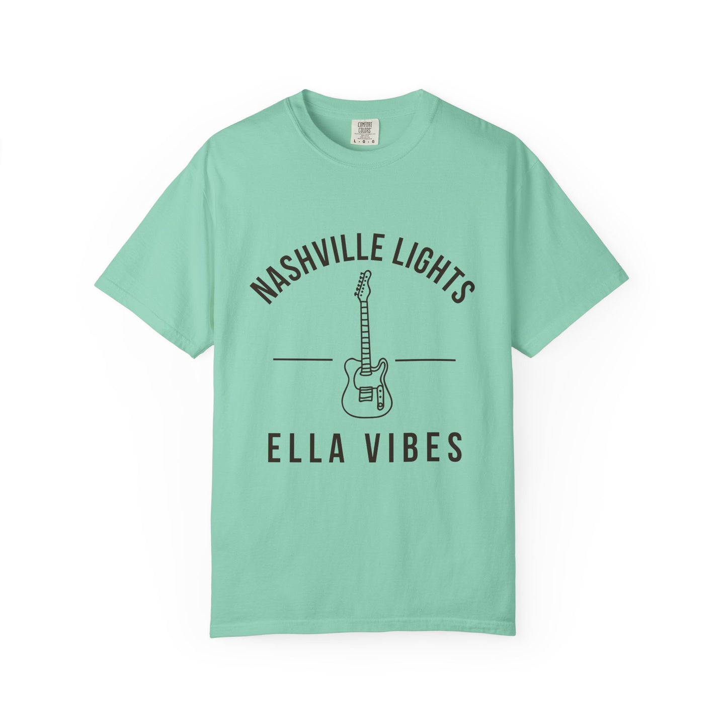 Nashville Lights Ella Vibes T-shirt | Electric Guitar Country Music Tee