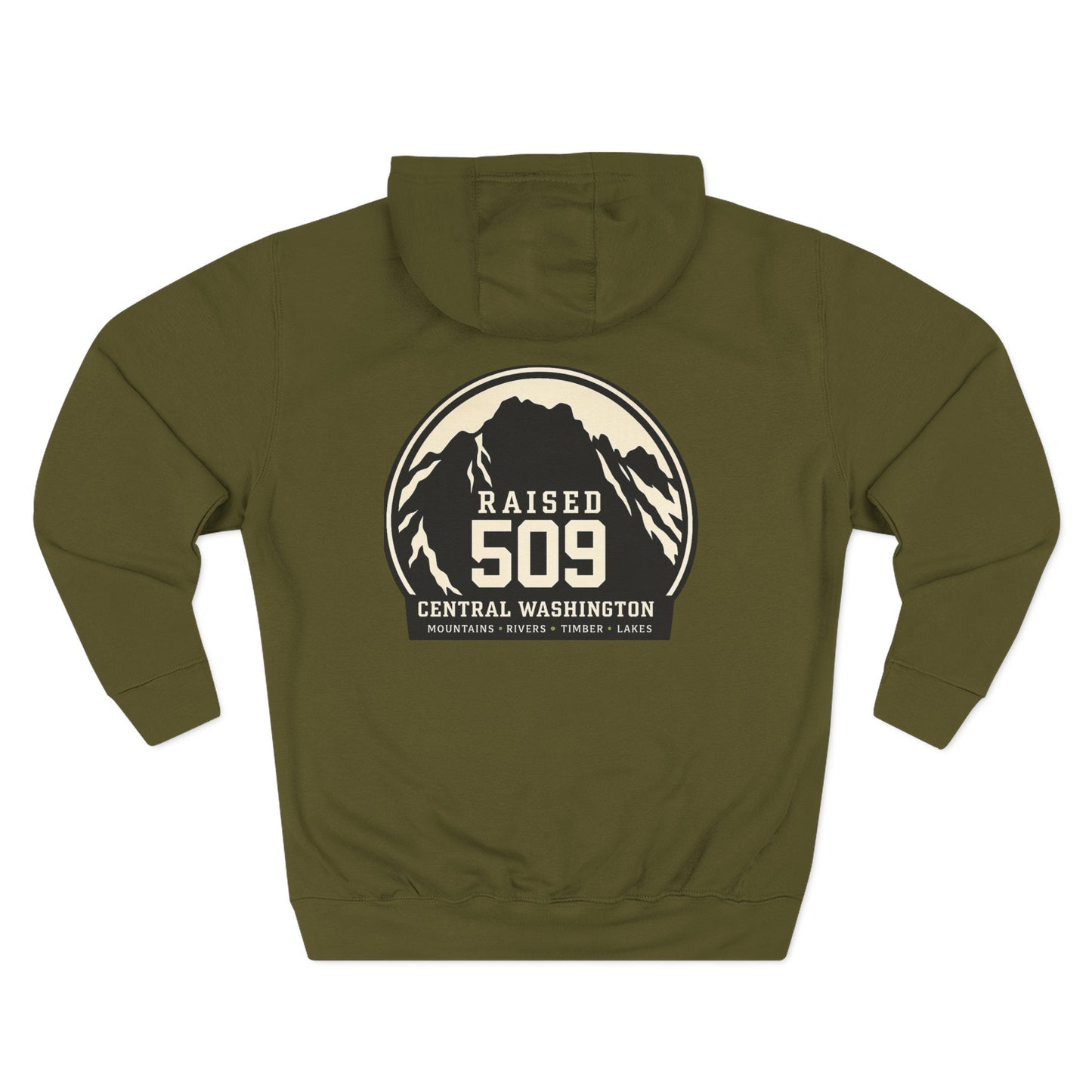 Raised 509 Washington Hoodie | Mount Stuart Hoodie | Central Washington | PNW Sweatshirt | Cle Elum | Suncadia | Leavenworth