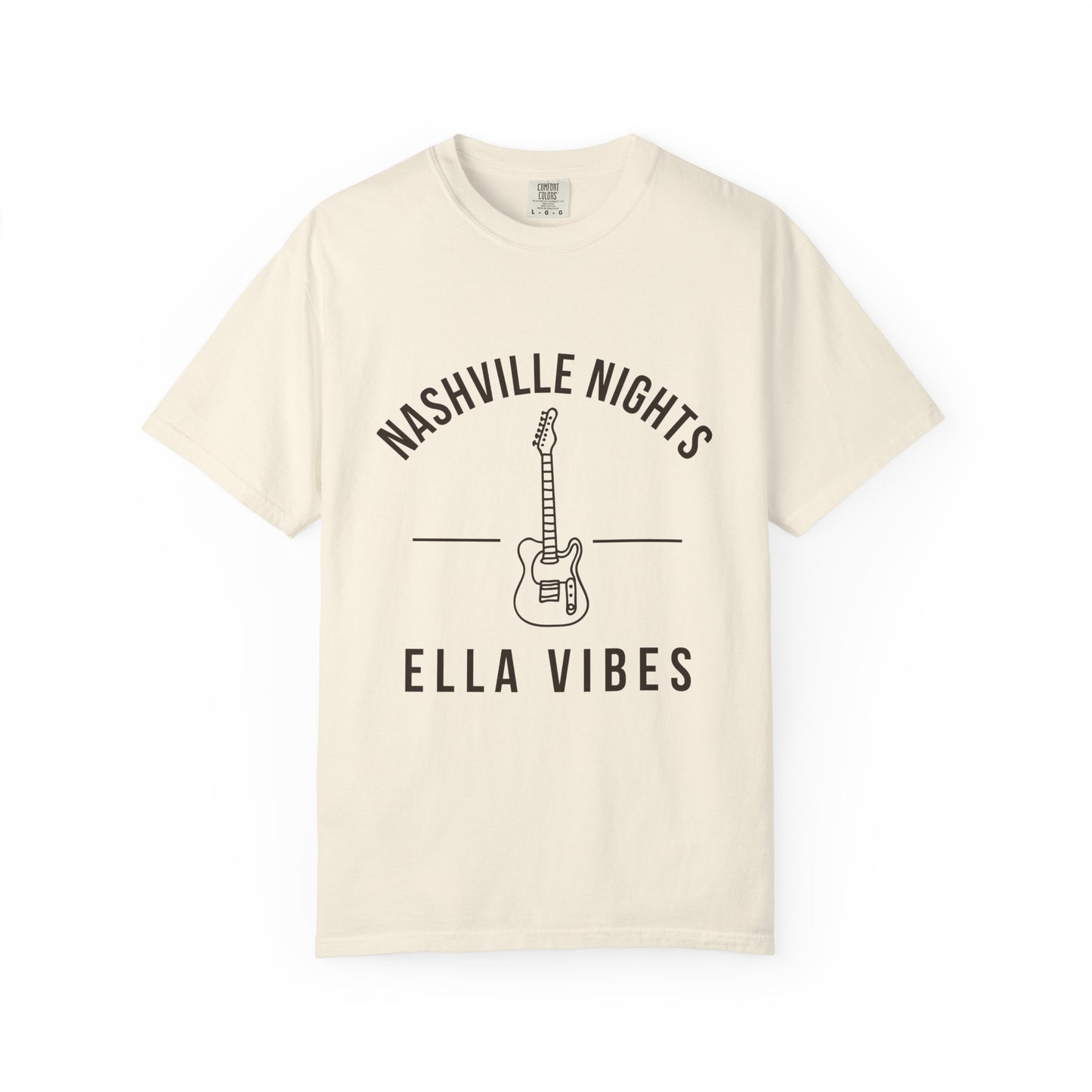 Nashville Nights Ella Vibes T-shirt | Electric Guitar Country Music Tee
