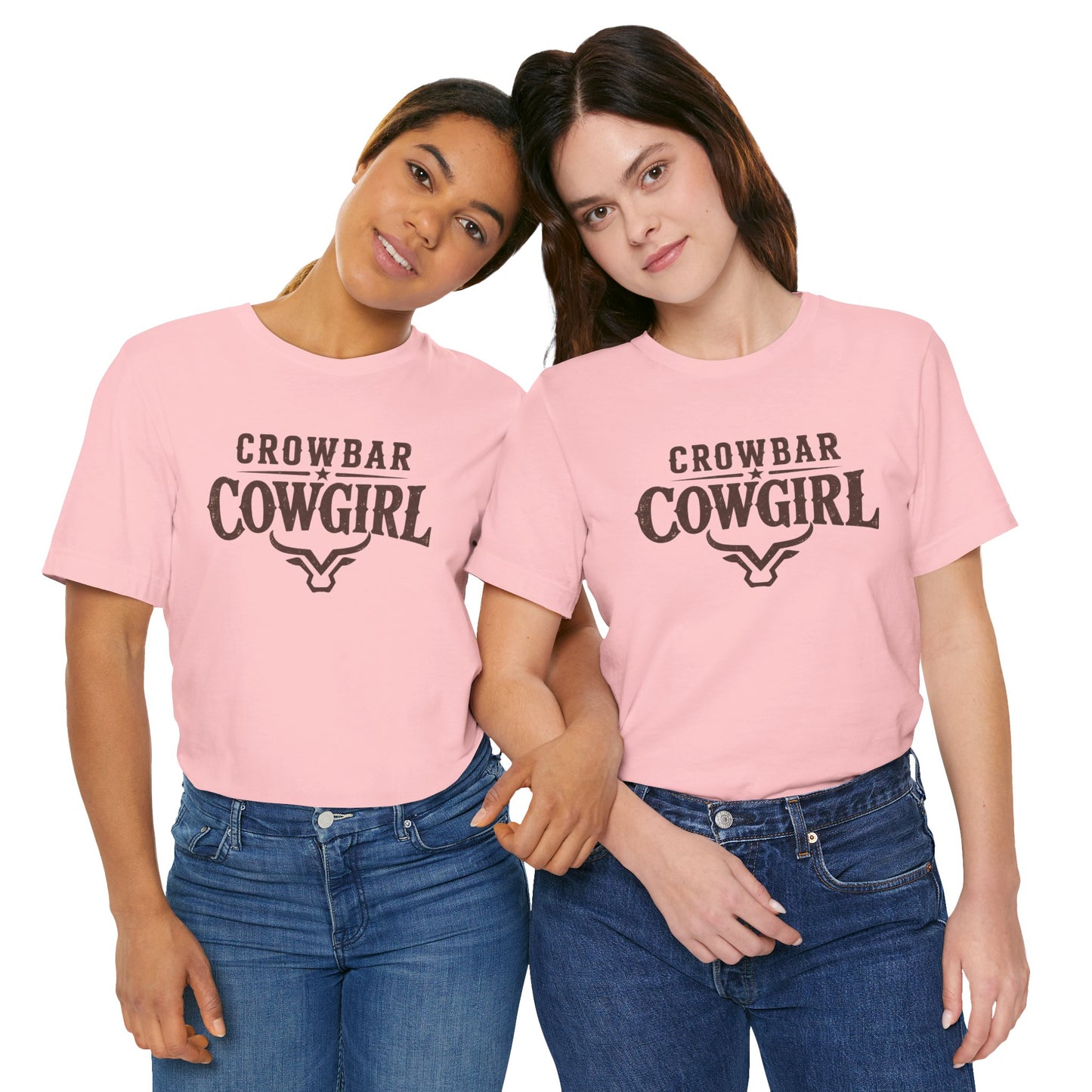 Crowbar Cowgirl Western Graphic Tee | Bella+Canvas 3001 | Rodeo Shirt