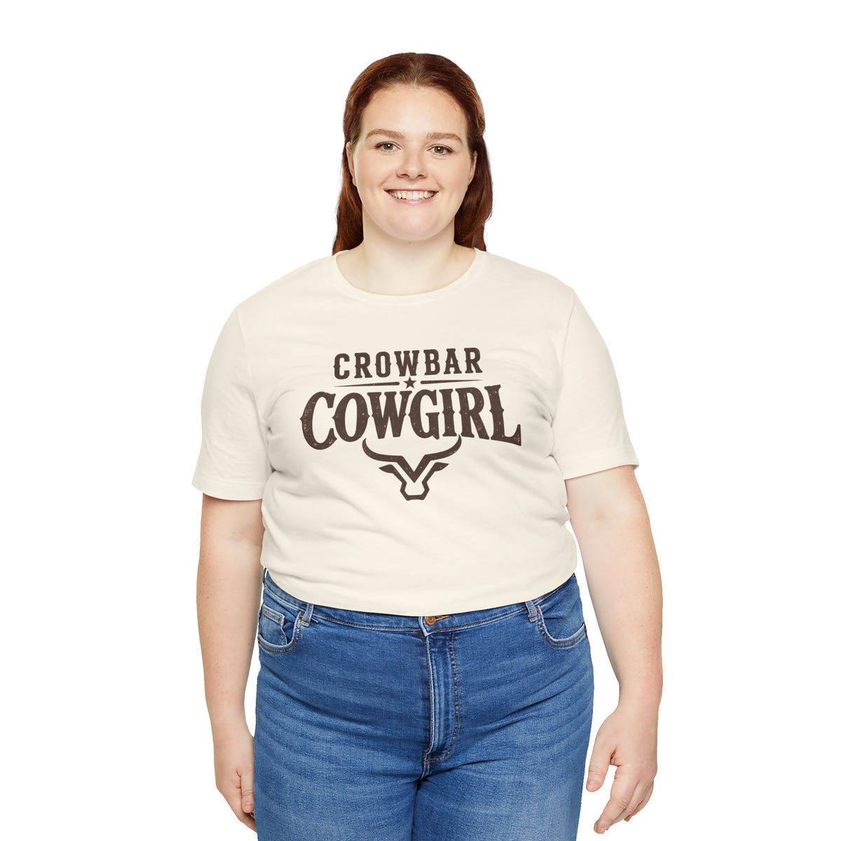 Crowbar Cowgirl Western Graphic Tee | Bella+Canvas 3001 | Rodeo Shirt