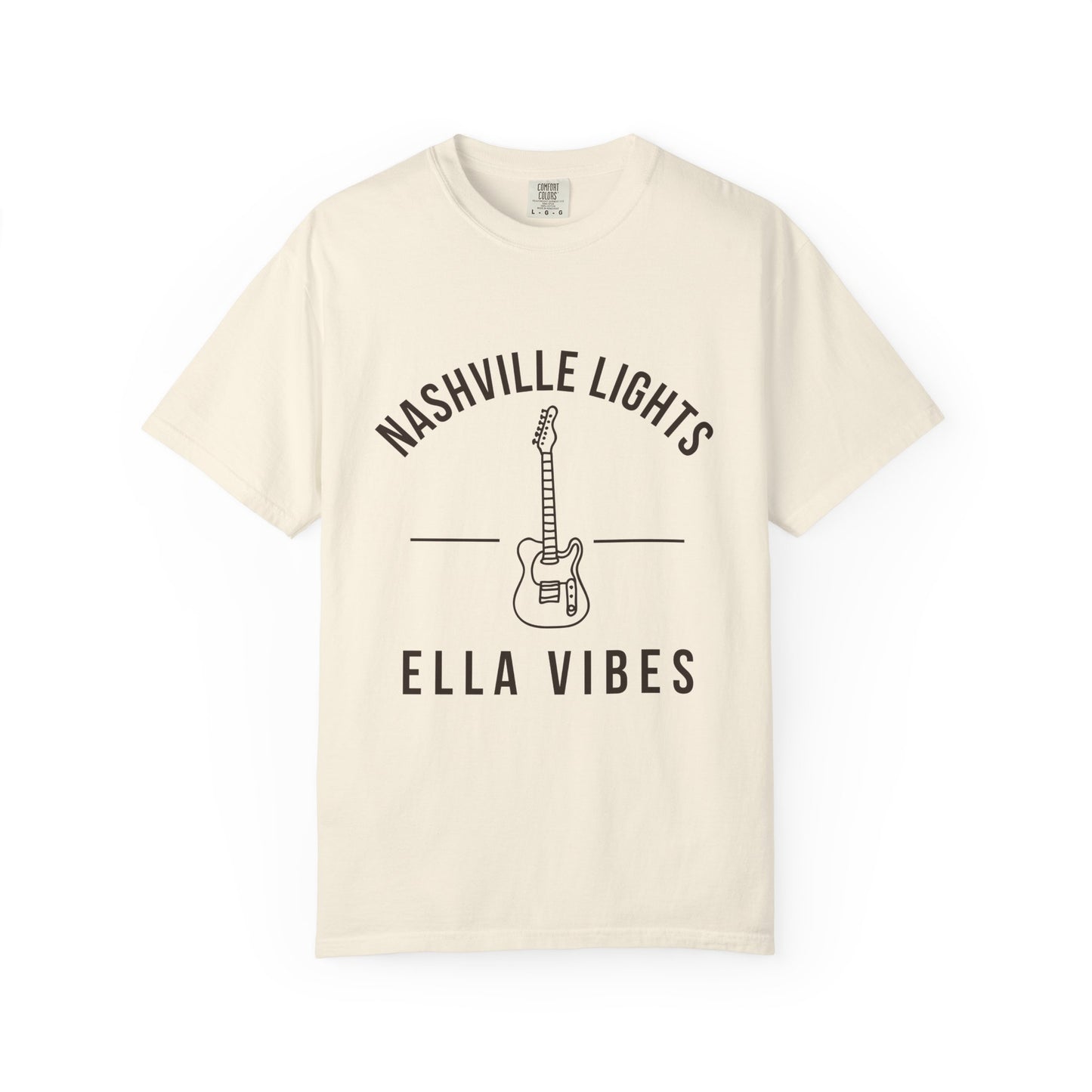 Nashville Lights Ella Vibes T-shirt | Electric Guitar Country Music Tee