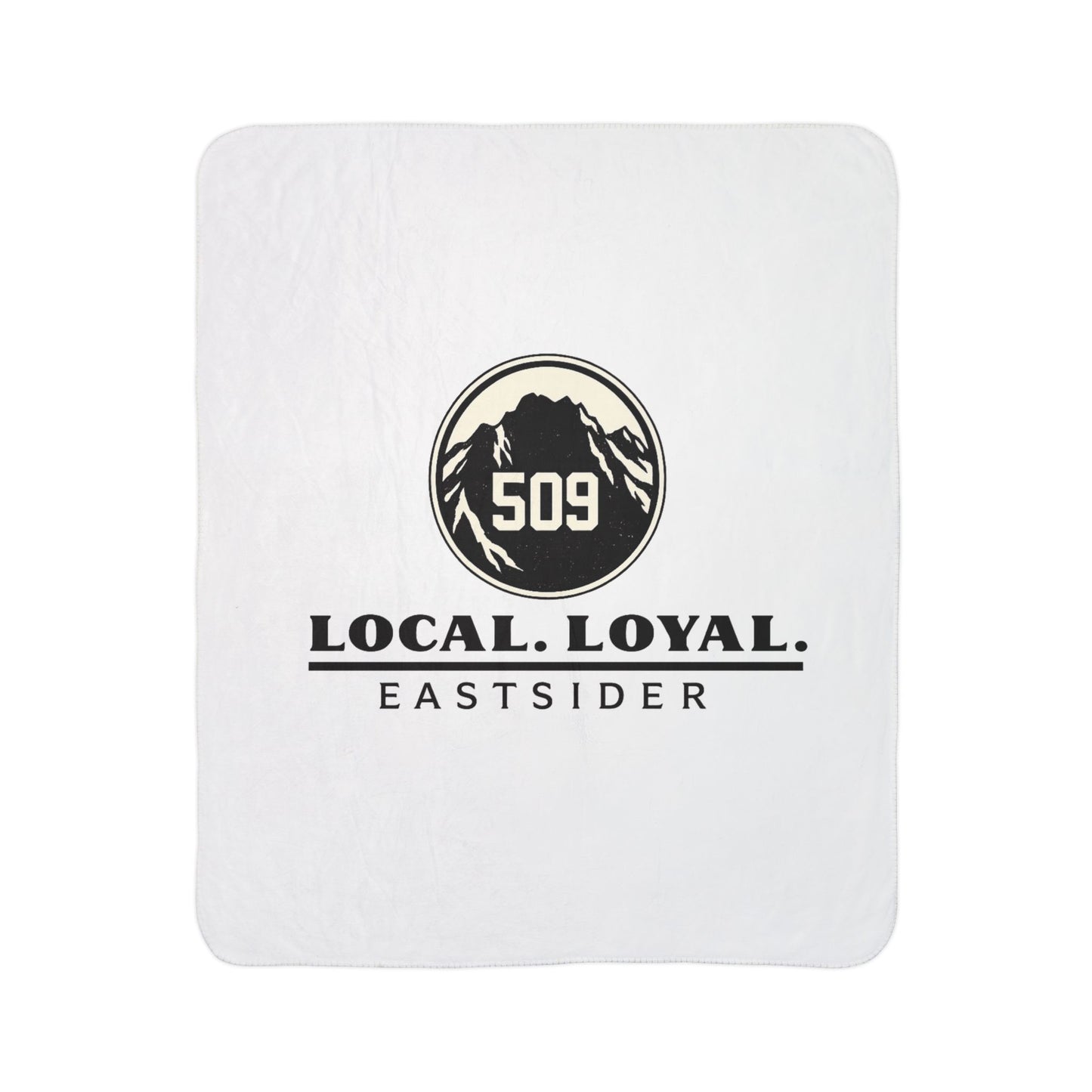 Local Loyal Eastsider Sherpa Blanket | 509 Throw Blanket | Central Washington Gift | Cozy Fleece Blanket | Housewarming Gift