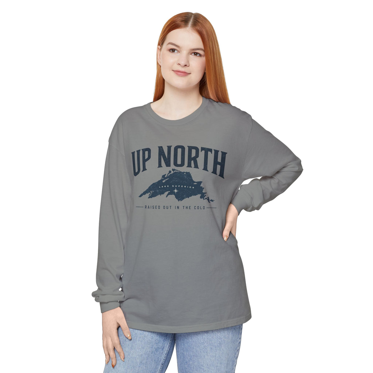 Up North Lake Superior “Raised Out in the Cold” Long Sleeve Tee