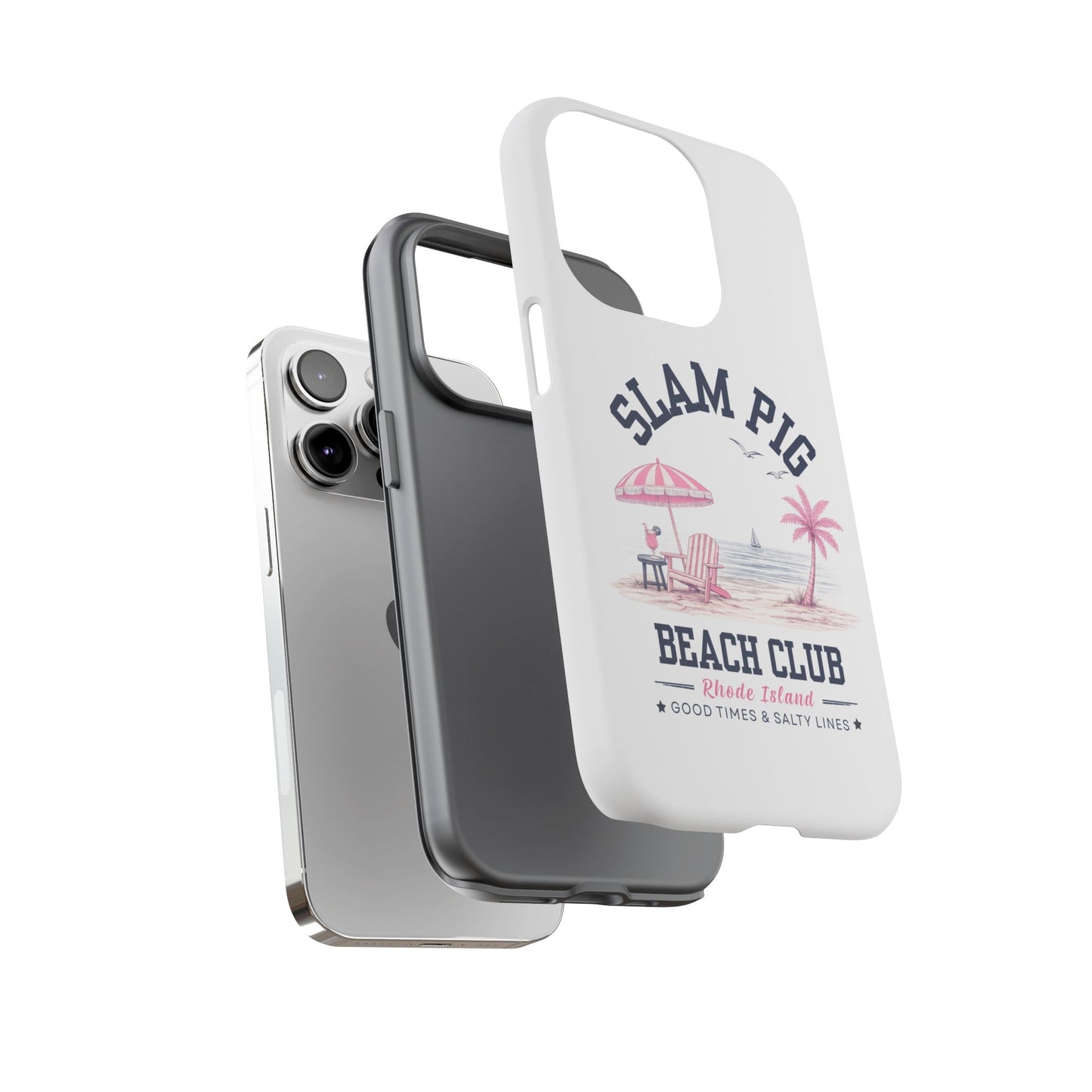 Slam Pig Beach Club Phone Case, Rhode Island Beach Case, Bravo Inspired Phone Cover, Coastal Summer iPhone Samsung Google Case