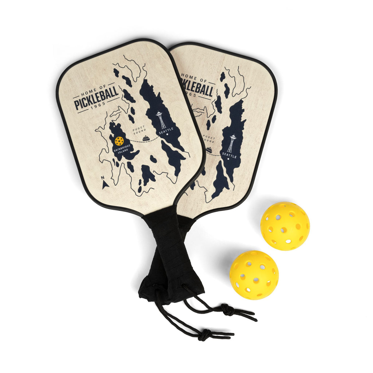 Bainbridge Island Pickleball Paddle Set | Home of Pickleball 1965