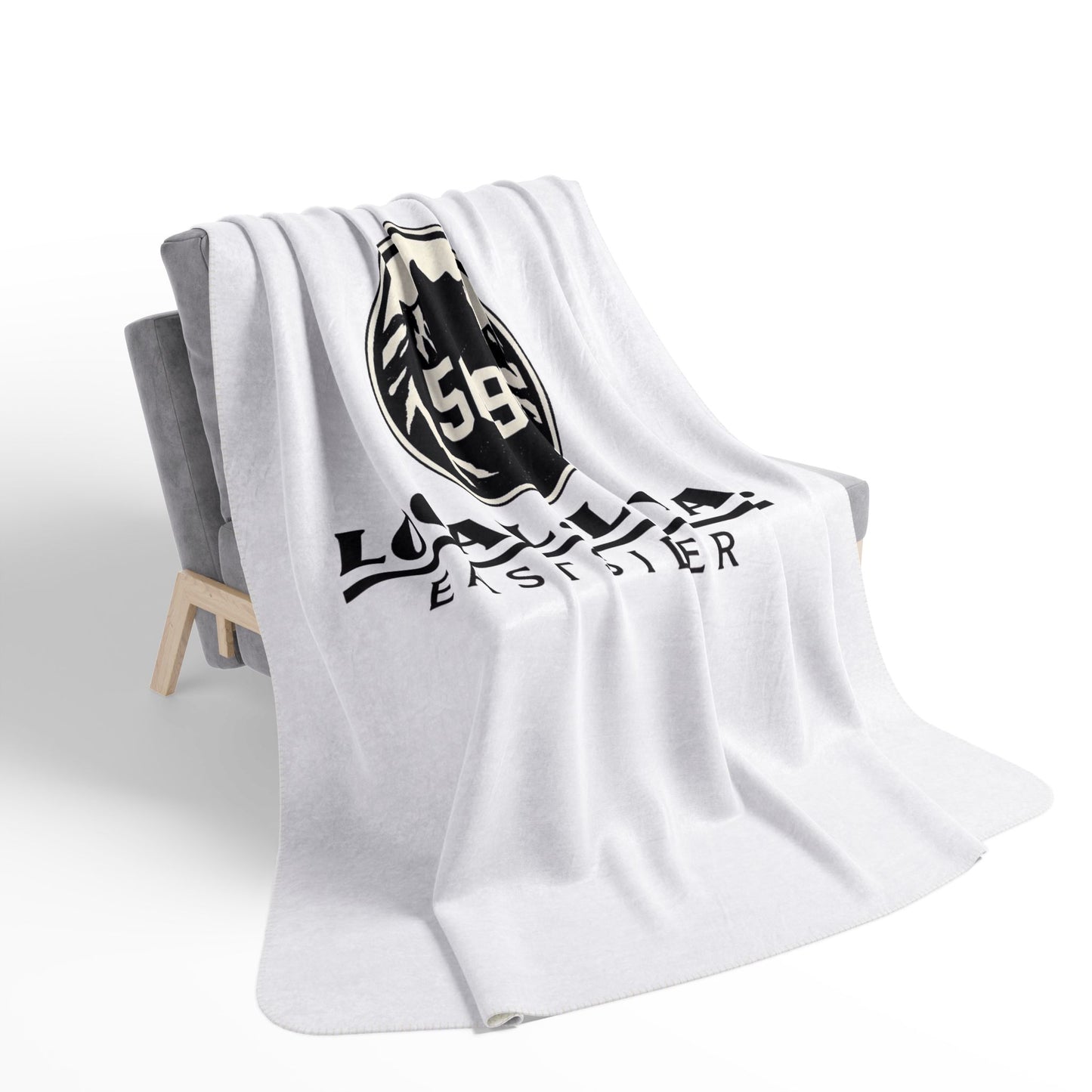Local Loyal Eastsider Sherpa Blanket | 509 Throw Blanket | Central Washington Gift | Cozy Fleece Blanket | Housewarming Gift