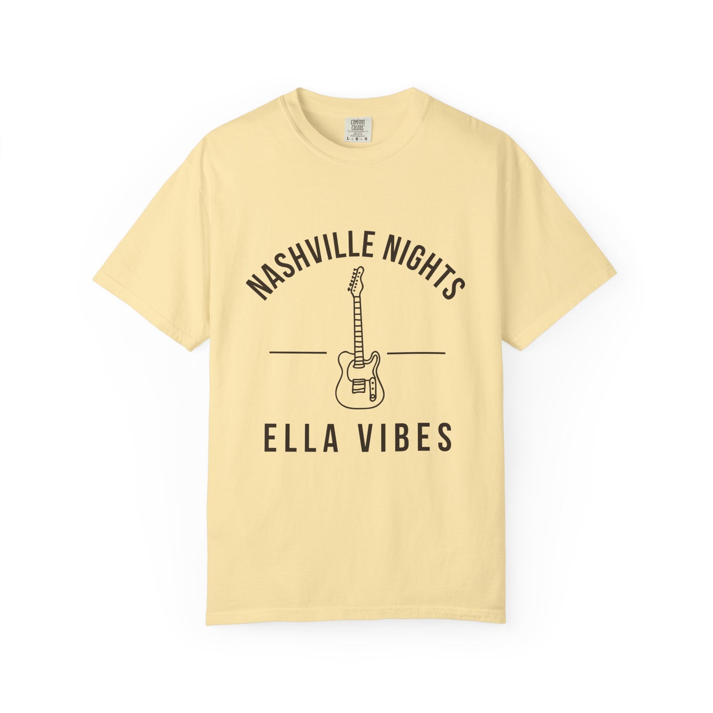 Nashville Nights Ella Vibes T-shirt | Electric Guitar Country Music Tee