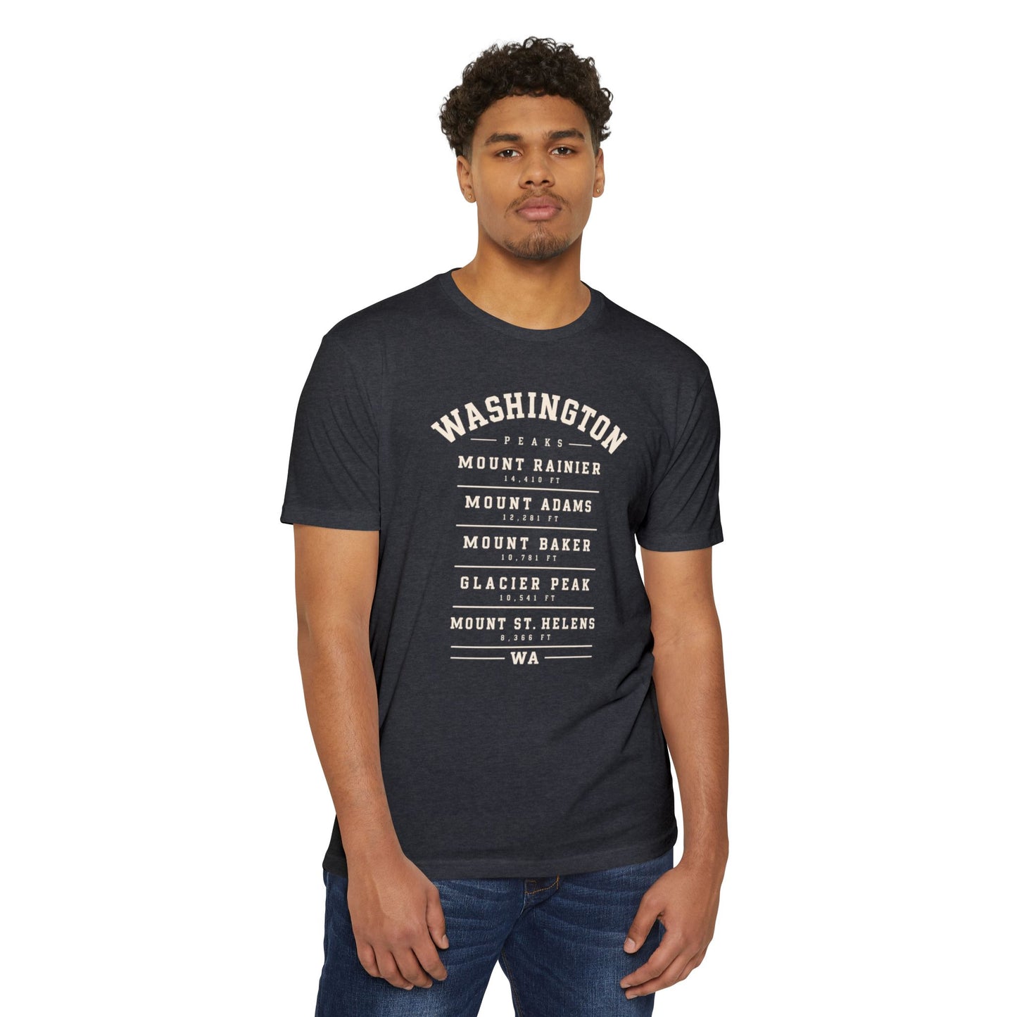 Washington Mountains T-Shirt — Vintage State Park Peaks Tee