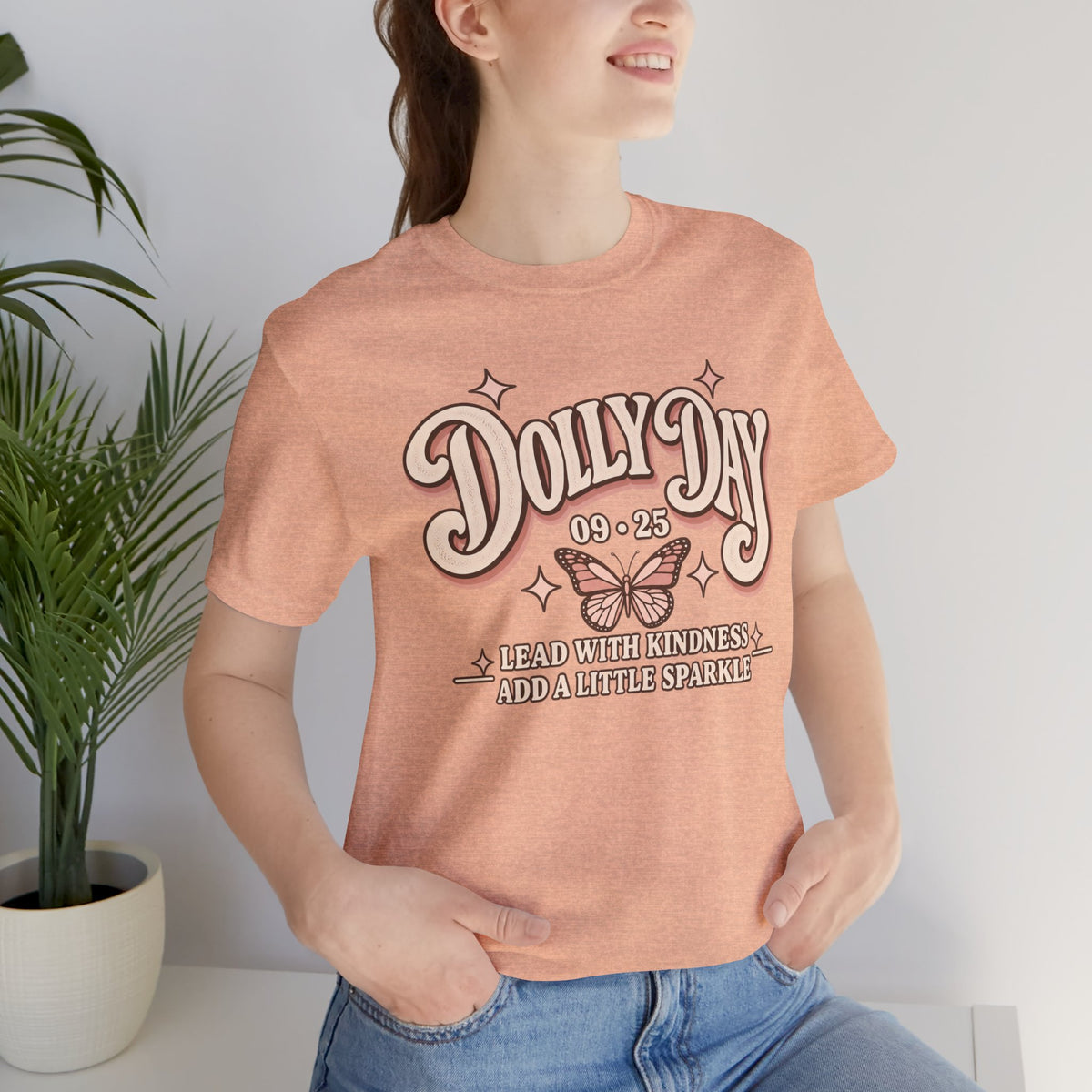 Dolly Day 9•25 Tee | Lead With Kindness & Add a Little Sparkle