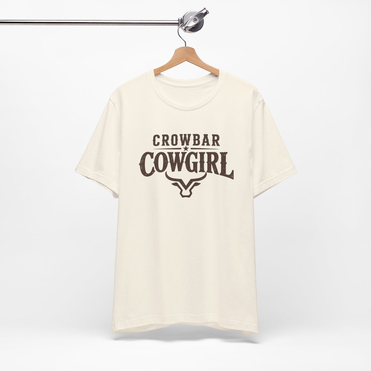 Crowbar Cowgirl Western Graphic Tee | Bella+Canvas 3001 | Rodeo Shirt