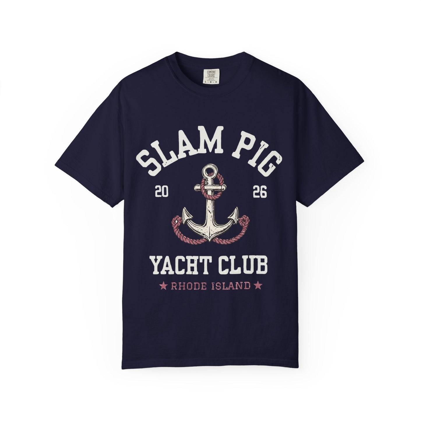 Slam Pig Yacht Club T-Shirt | Rhode Island Nautical Tee RHORI
