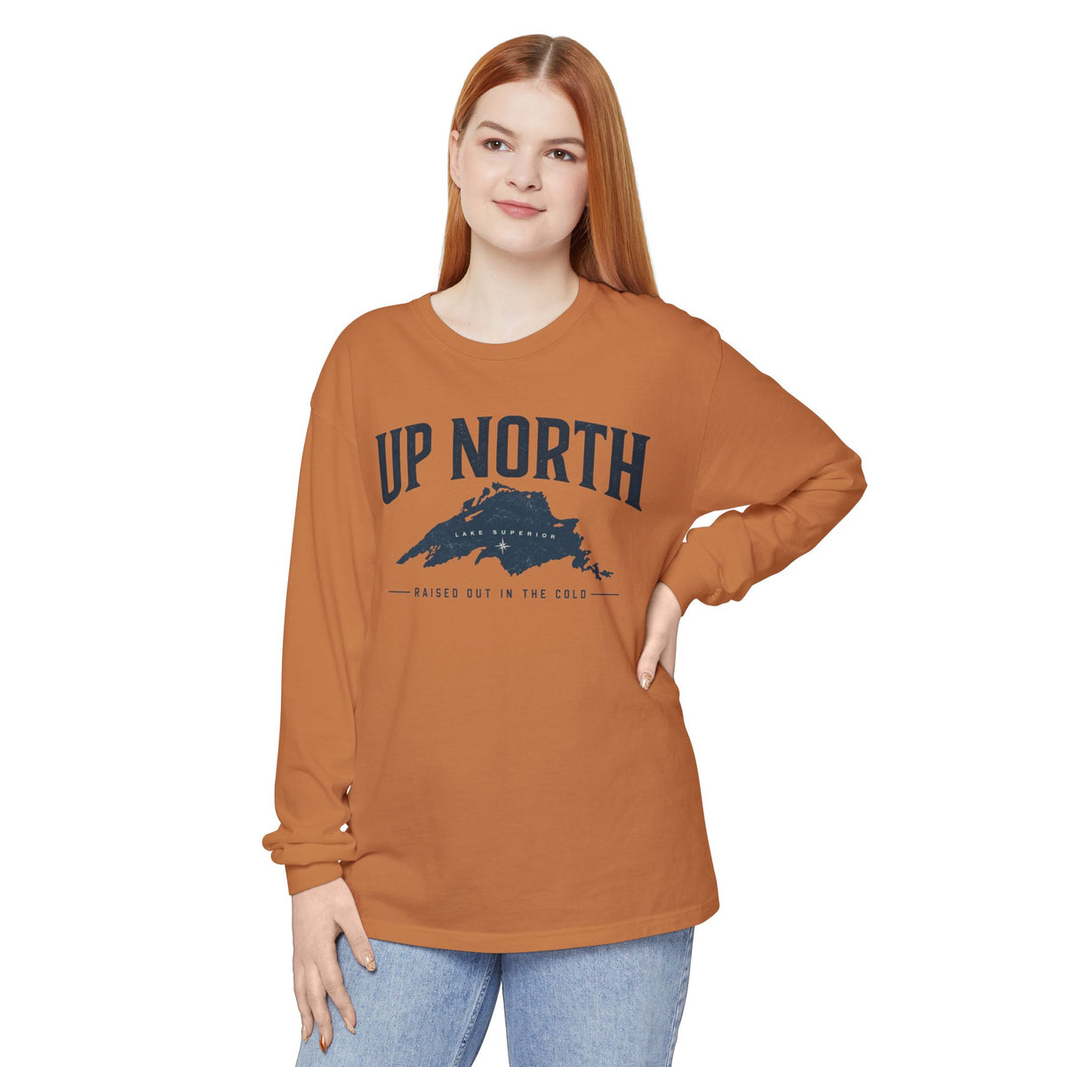 Up North Lake Superior “Raised Out in the Cold” Long Sleeve Tee