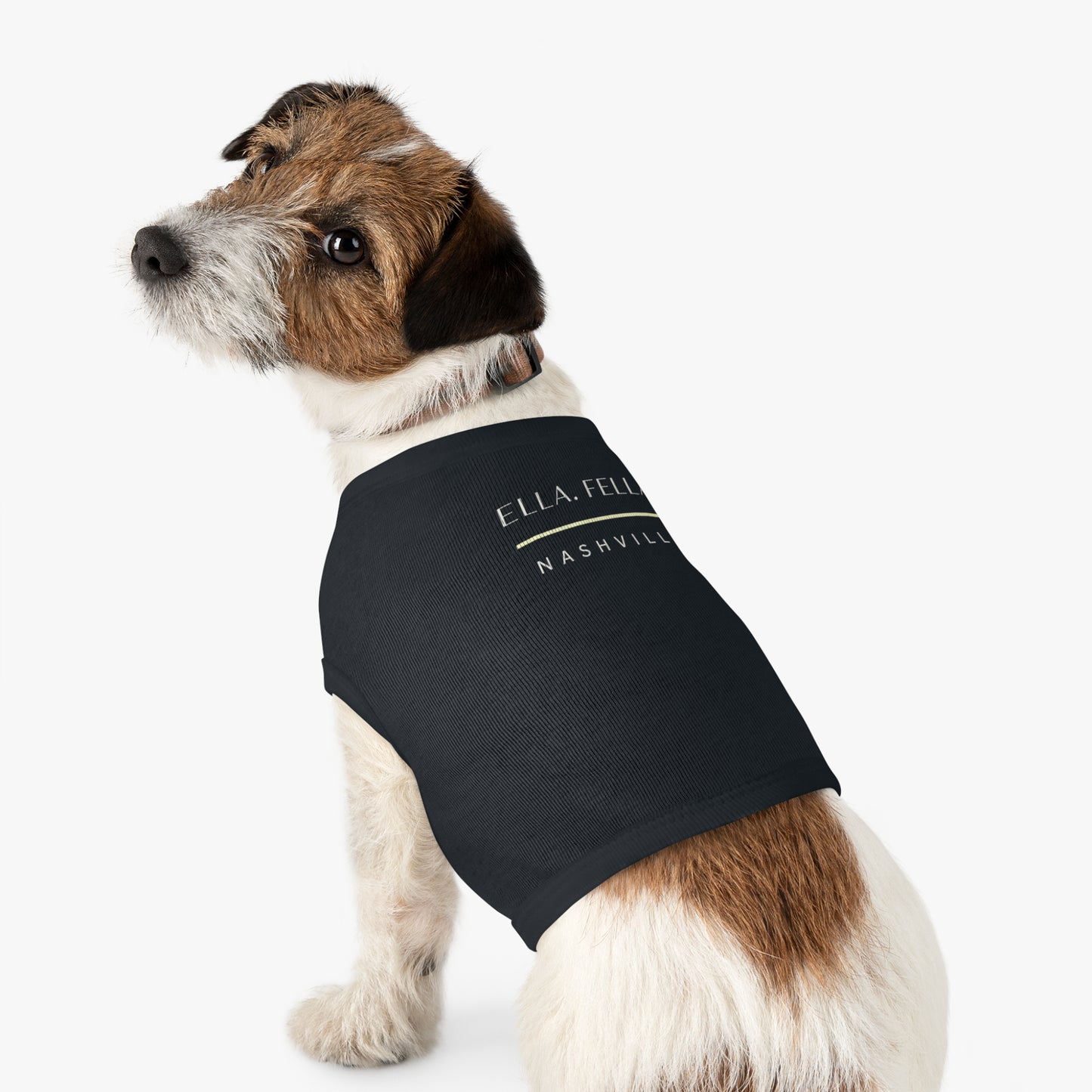 Ella Fella Nashville Dog Shirt Country Music Fan Pet Clothes Black
