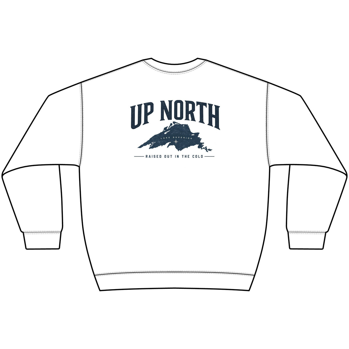 Up North Lake Superior “Forgive My Northern Attitude” Crewneck Sweatshirt