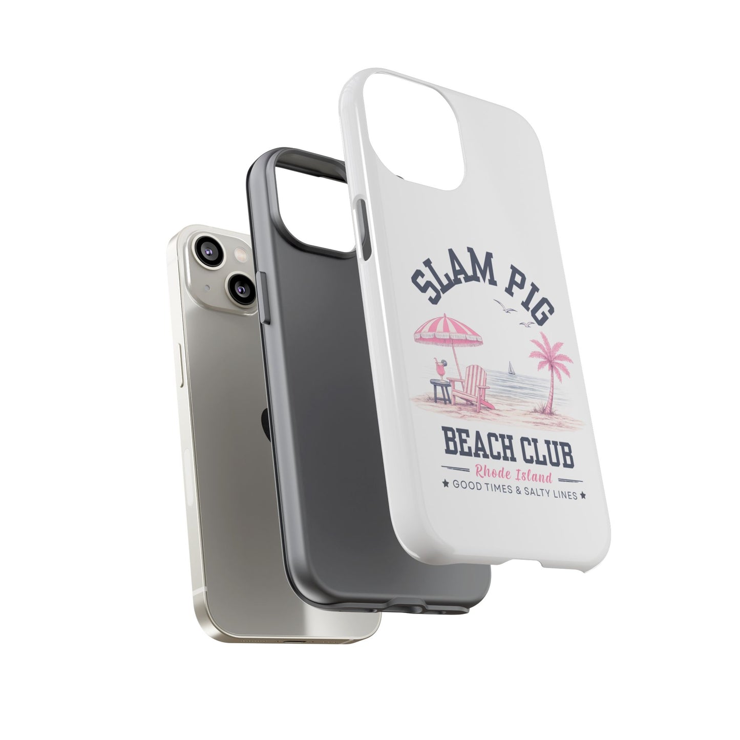 Slam Pig Beach Club Phone Case, Rhode Island Beach Case, Bravo Inspired Phone Cover, Coastal Summer iPhone Samsung Google Case