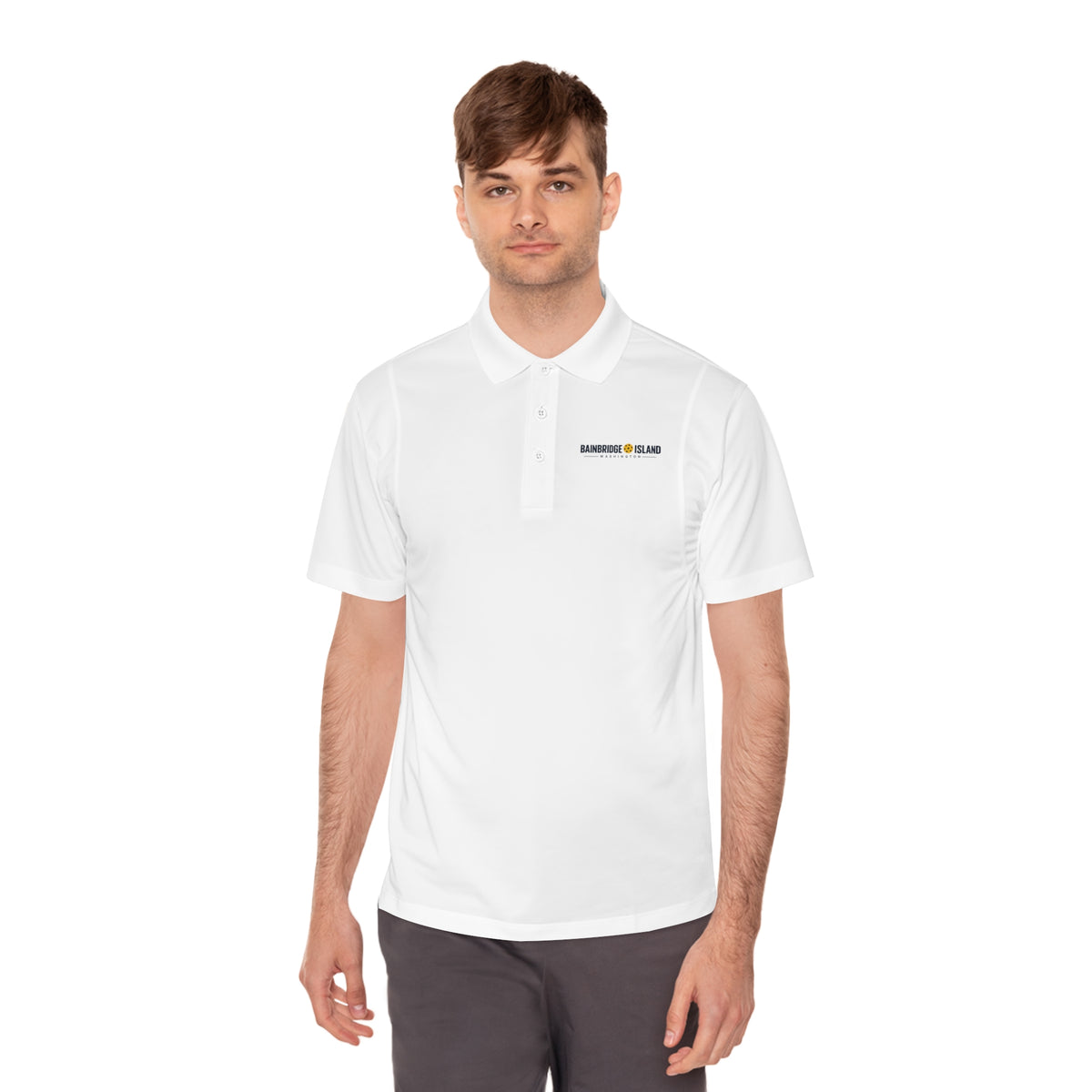 Bainbridge Island Home of Pickleball 1965 Men’s Performance Polo