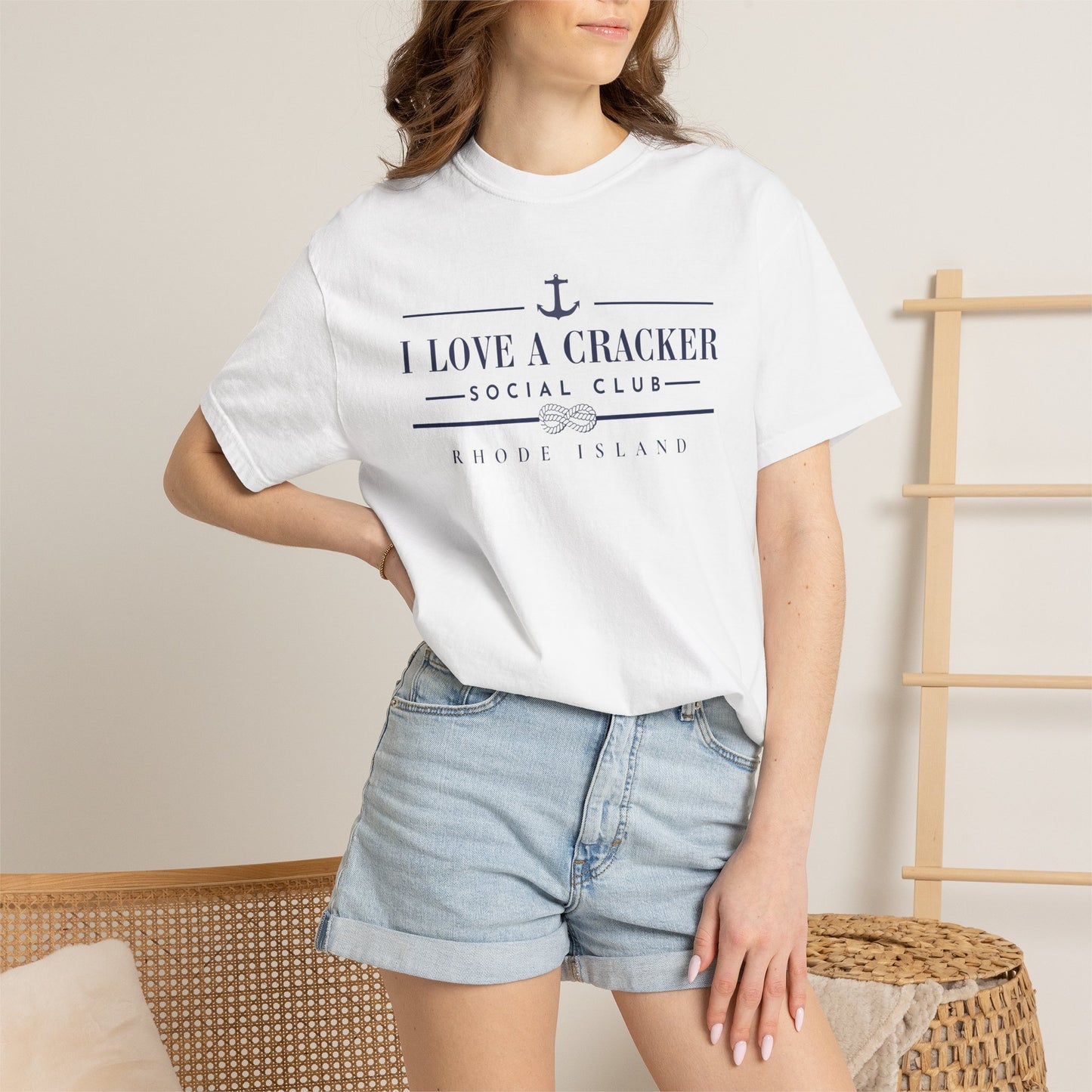 I Love a Cracker Social Club T-shirt | Nautical Anchor Rhode Island