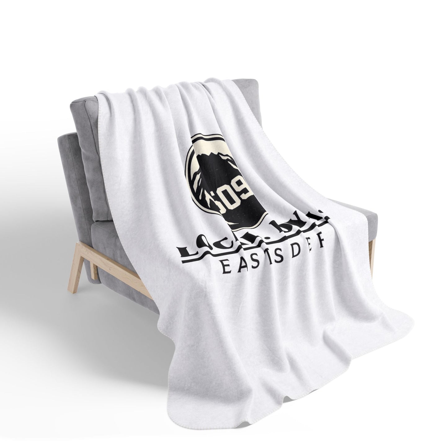 Local Loyal Eastsider Sherpa Blanket | 509 Throw Blanket | Central Washington Gift | Cozy Fleece Blanket | Housewarming Gift